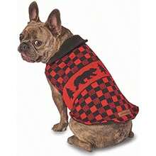 PetRageous Woods Creek - Jersey con Forro (Talla pequeña), diseño de Oso y Negro(Pequeño Rojo) - Multicolor - Ver 2