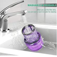 2pcs +1pc HEPA Filter For V11 V15 SV14 Cyclone Animal Absolute Total Clean Cordless Vacuum Cleaner Replacement - Purple - View 5