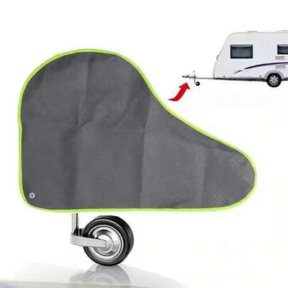 Cubierta de enganche de remolque universal 50JA para caravanas, impermeable, a prueba de polvo, cubierta de lengüeta de acoplamiento de camper, protector transpirable