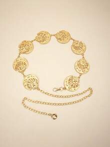 Bohemian Waist Chain Accessories, Moon & Star Metal Chain Waist Belt, Unique Personalized Sun Waist Chain, Versatile - Multicolor - View 4