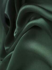 1pc New Gradient Hand Painted Satin Shawl Scarf Women Wrap Bandana,Hair Band,Head Band Ideal For Dressing Up Your Look Accessories Women - Xanh đậm - Xem 3