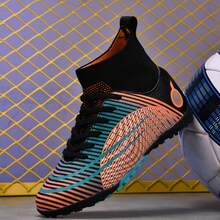 Kids Soccer Shoes - 黑橘色 - 查看 7