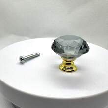 30mm Smooth Round Glass Cabinet Door Knobs/Pulls, Colorful Drawer Handles Suitable For Home, Cabinet, Drawers And Dresser, With Screws - Multicolor - View 20