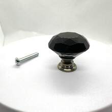 30mm Smooth Round Glass Cabinet Door Knobs/Pulls, Colorful Drawer Handles Suitable For Home, Cabinet, Drawers And Dresser, With Screws - Multicolor - View 51