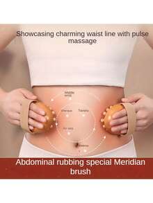 2支装气垫按摩经络刷，身体刷 - 肌肉放松桑拿SPA头部按摩刷 - 肌肉放松工具，通用全身刮痧按摩器，家用或SPA适用，[四季皆宜] 女士礼物，圣诞礼物，旅行必备