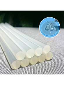 10pcs Multi-Purpose Mini Hot Melt Glue Sticks, Suitable For Crafting, Repairing And DIY Projects, Transparent, Gift, Christmas Gift