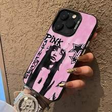 Funda de teléfono Singer Pink Pantheress para 17 16 Pro Max 15 14 Plus 12 13 11 cubierta plateada colorida - Negro8 - Ver 7