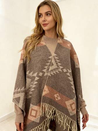 1条菱形格纹优雅复古围巾，超大加宽加厚，高端礼品，保暖冬日围巾