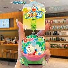 1pc Genuine Animation Peripheral Robot Cat Doll Creative Key Chain Pendant Cartoon Schoolbag Pendant Gift, Christmas, Christmas Sock Filler, Christmas Gift, Christmas, Christmas Decorations - Multicolor - View 6