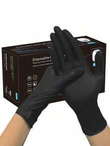 100 piezas Guantes desechables, súper duraderos, guantes desechables compuestos transparentes, multiusos protectores, adecuados para cocina, tatuaje, coloración del cabello, cuidado de mascotas, salón y limpieza del hogar, guantes desechables multiusos, herramientas de limpieza