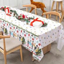 - Mantel rectangular para cascanueces, tela de cascanueces, lavable, para picnic, cena, hogar, cocina, decoracin de, 60x 104 pulgadas - Multicolor - Ver 5