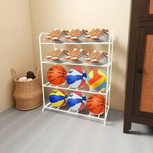 5-Tier Basketball Storage Rack - Black - View 21