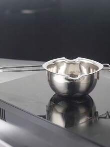 1pc/2pcs BAIJL Stainless Steel Chocolate Melting Pot, Home Use Cheese Butter Heating And Melting Bowl, Kitchen Baking Tools, Outdoor Camping - Multicolor - View 8