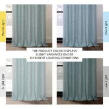 HPD Half Price Drapes - Cortinas de Lino sintético para Sala de Estar (1 Panel), 50 de Ancho x 84 de Largo, Cortinas texturizadas para oscurecer la habitación para recámara, 84 Pulgadas de Largo(127An x 304.8Al cm (1 Paneles) Cardo marino) - Multicolor - Ver 4