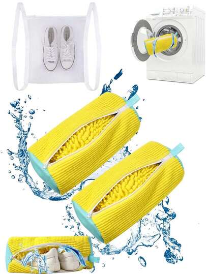 2025 Nya heta skotvättpåsar Skotvättmaskinspåse: Tvättskopåse för tvättmaskin och torktumlare - Återanvändbar skotvättpåse för sneakers och tennisskor, fläckfri