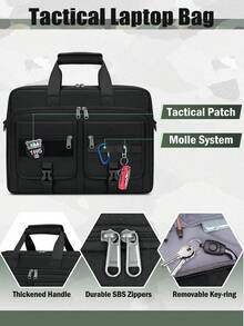 NEWHEY Tactical Laptop Bag 15.6/17.3 Inch Laptop Briefcase Men Business Computer Bag Military Messenger Bag Work Office - Multicolor - View 5