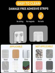 50 Stück/25 Stück Outdoor Lichterketten Clips, ohne Strom, fest fixiert, rückstandslos demontierbar, vielseitig für Innen-/Außendekoration, wasserdicht mit Klebestreifen, UV-beständig, nicht zerstörend, werkzeuglose Installation, geeignet für Hof, Garten, Balkon Dekoration, ideale Wahl für Lichtaufhänge-Clips, Neujahrsdekorationen, Schlüsselhalter