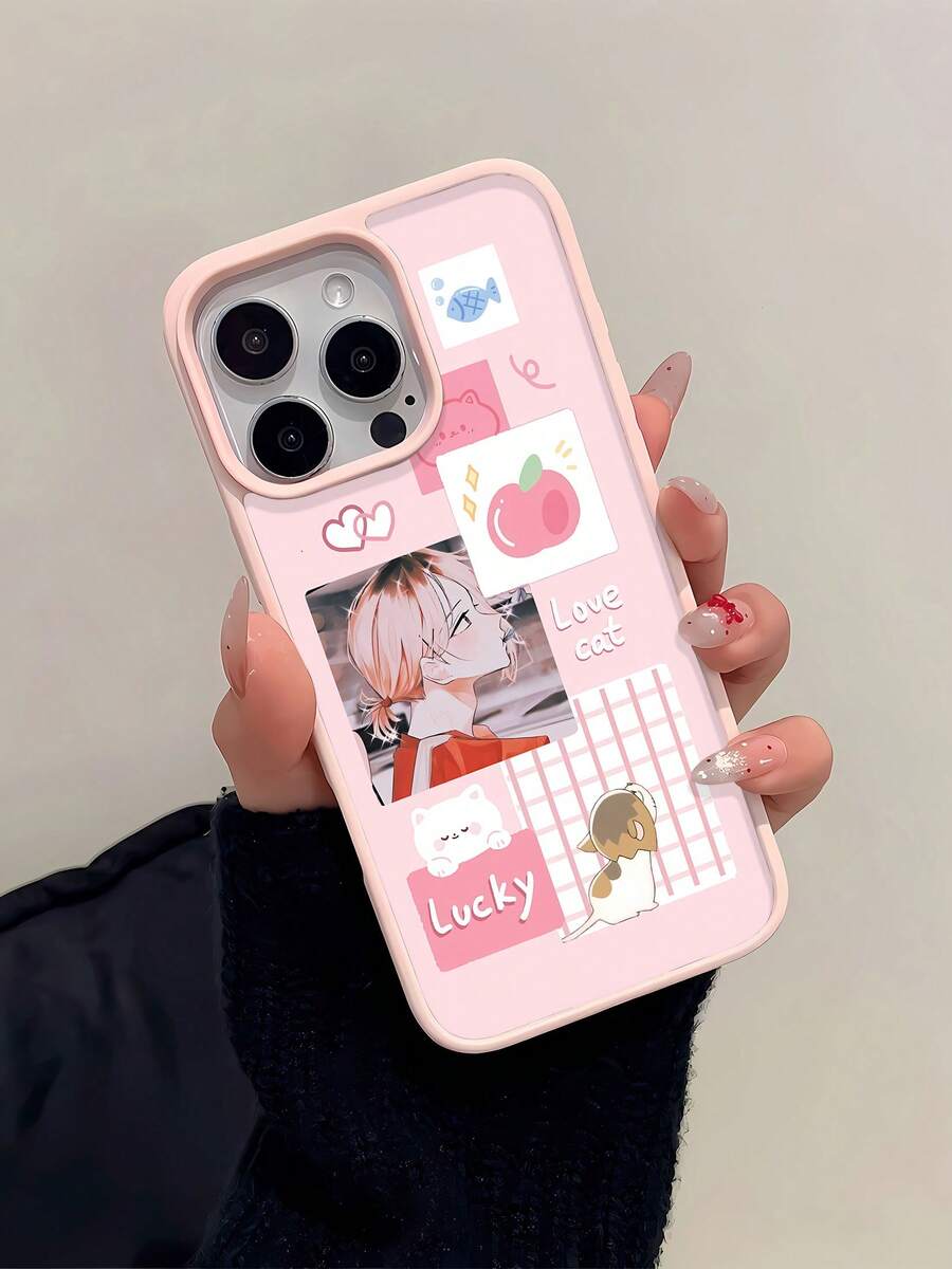 Funda magnética Lucky Cat, con adorables gatitos y dulces colores pastel, compatible con 17, 16, 16 Pro Max, 15, 15 Pro Max, 14, 13 y 12. En comparación con el modelo 11 Pro, ofrece mayor protección contra golpes. Es un regalo ideal para familiares, amigos, niños, cumpleaños, Año Nuevo Chino, vacaciones, parejas y San Valentín. - Rosa - Ver 1