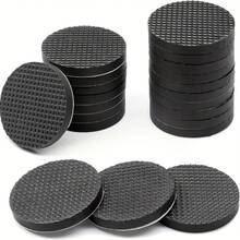 Non Slip Furniture Pads, Solid Rubber Furniture Pads Round, Black, Stoppers, Self Adhesive Anti-Sliding Grippers For Bed, Couch, Table, Rubber Feet, Floor Protectors - Black - View 5