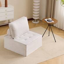 Single Sofa, Small Seating Set, Living Room Armchair, Beanbag, Sofa For Bedroom, Guest Room Or Children's Room - Beige - View 8