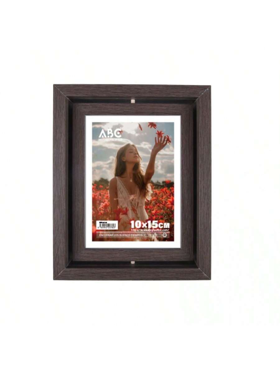 Marco giratorio individual, marrón, 10*15 cm (4*6)
