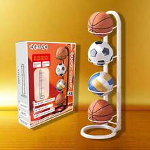 Multi-Functional Basketball Stand, Black Basketball Floor Storage Rack, Suitable For Sports Hall Ball Storage - Black - View 5