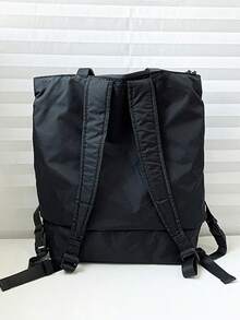 حقيبة كبيرة السعة متعددة الاستخدامات، حقيبة ظهر نايلون بلون واحد