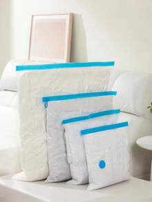 8-Piece Set/1 Vacuum Compression Bag, Travel Storage Bag, Clothing Storage Bag, Household Luggage Bag, Reusable Vacuum Compression Bag That Saves 80% Space, Suitable For Coats, Shirts, Quilts, Pants, Home, Dormitory, Wall Cabinets, Wardrobes, Bedrooms, Bathrooms, Travel Accessories, Home Storage, Back To School Season - Multicolor - View 12