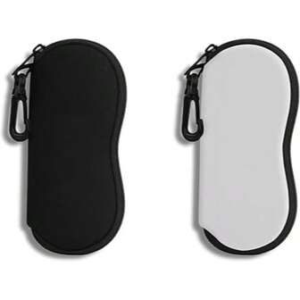 1pc White Eyeglasses Case With Hook, Suitable For Most Glasses Storage, Protective Portable Eyewear Pouch For Reading Glasses Sunglasses And Optical Frames, Compact Travel-Friendly Design With Hook For Bag Or Belt Loop, Lightweight Minimalist Organizer For Home Office Commute Beach Vacation, Everyday Eye Care Accessory Gift Idea For Halloween Thanksgiving Christmas Holiday Parties Stocking Stuffers, Anti-Slip Grip, Scratch-Resistant Interior Protection, Fashionable Functional Accessory