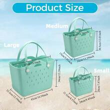 Hot Selling High-Quality Lightning Pattern EVA Material Unisex Large Capacity Tote Bag, Toilet Bag, Swimming Bag, Travel Organizer - 綠松石色 - 查看 5