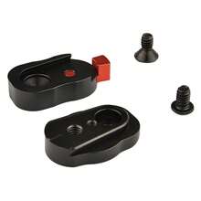 Mini Quick Release Plate System With 1/4" Screw, No Tool Needed, Quick Release Adapter Fit For Camera Tripod/Gimbal/Monopod/Magic Arm, Black - 黑色 - 查看 2