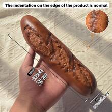1 pièce/Lot de 3 pièces, Pain au chocolat réaliste, Croissant, Gaufre, Série de bagels, Pain sodé européen en PU, Baguette française, Pâtisserie, Sac à toast, Fournitures pour fête de vacances, Accessoires de photographie de pain réaliste - Pain au chocolat - Voir 13