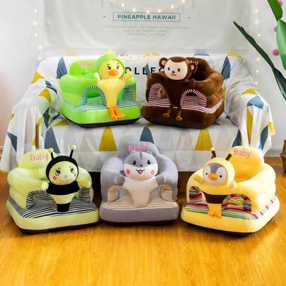 1 chiếc bọc ghế sofa chống ngã hình hoạt hình cho trẻ nhỏ, chỉ có bọc ghế, không kèm đệm bên trong, hỗ trợ và tạo sự thoải mái cho ghế học tập của bé, thúc đẩy tư thế ngồi đúng và phòng tránh té ngã. Mẹo học tập độc lập, bọc ghế dày chống trượt và chống lật cho trẻ sơ sinh, đệm lót sàn.
