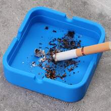 1pc Home/Office/Bar/Internet Cafe Durable, Easy To Clean Ashtray & Cigarette Holder - Multicolor - View 1