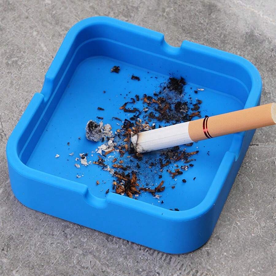 1pc Home/Office/Bar/Internet Cafe Durable, Easy To Clean Ashtray & Cigarette Holder - Multicolor - View 1