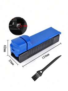 1 szt. przenośna ręczna maszynka do skręcania papierosów (8 mm) – szybka i idealna, miniaturowa przenośna plastikowa maszynka do skręcania papierosów, maszyna do papierosów, typu push-pull, nie wymaga zasilania – wytrzymały plastik, nadaje się do codziennego użytku i czyszczenia, ręczna plastikowa maszynka do skręcania papierosów, maszyna do bibułek, akcesoria do palenia – kolor losowy, artykuły szkolne - Wielokolorowe - Zobacz 6