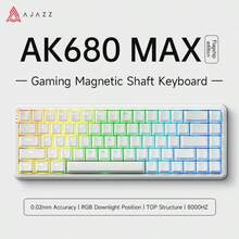 Teclado mecánico con efecto Hall AJAZZ AK680MAX con cable, 68 teclas intercambiables, teclado mecánico personalizable, retroiluminación mixta, compacto y portátil, iluminación RGB, DIY - Productos oficiales y auténticos de AJAZZ - Ver 15