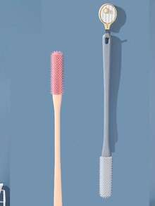 Toe Crevice Cleaning Soft Bristle Foot Brush, Removes Dead Skin And Light Calluses, Foot Exfoliator, Essential For Foot Care, Handheld Foot Scrubber, Compact And Portable, Durable Bristles, Hygienic Material, Callus Remover, Essential For Beauty Enthusiasts, Personal Care Necessity - Multicolor - View 5