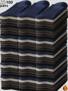 5 Pairs Thick Striped Mid-Calf Leg Warmers, Comfortable Casual Leg Warmers For Men And Women, Suitable For Leisure, Home, Outdoor Sports, Soft And Thick Winter Leg Warmers For Daily Life, Warm Christmas Gift For Dad, Unisex, Suitable For Cold Weather, Long Leg Warmers, Thick Winter Leg Warmers, Suitable For All Year Round Use [5/10/15/20/30/40/50/100 Pairs] [The Picture Is Beautified, And There May Be Some Differences Between The Actual Product And The Picture, Which Is A Normal Phenomenon]