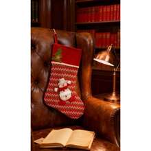 Calcetín navideño,Calcetín navideño grande de punto,Bolsa de regalo de Navidad,Calcetín para regalos navideños,Bolsa para dulces navideños. - Rojo - Ver 11