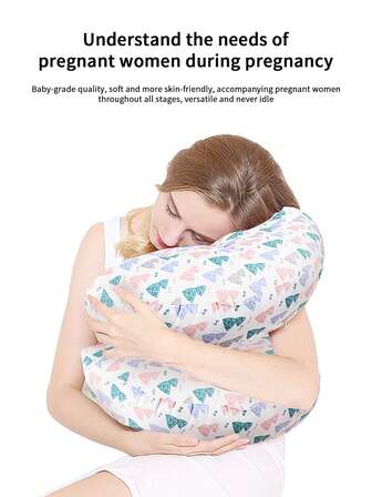 1 st. ländryggsstödskudde för gravida, sidosömnadskudde, magstöd för gravida, bekväm
