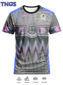 Mexican Men's Youth Soccer Jersey Short Sleeve Football Shirt & Outdoor Sports Football Gear Clothing & Professional Sportswear & Suitable For Soccer Matches, Soccer Training, Outdoor Fitness & Men's Gift