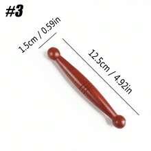1pc Acupoint Massage Pen, Traditional Wooden Acupressure Stick Reflexology Tool For Deep Tissue, For Body, Hand And Foot Body Massager Massage Roller Lymphatic Massage Gua Sha - Multicolor - View 16
