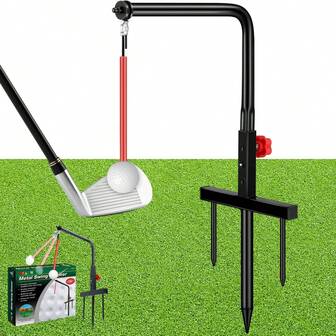 골프 스윙 트레이너, 훈련 보조 도구, 내구성이 뛰어난 금속 훈련 장비, 조절 가능한 막대가 있는 실내 및 실외 연습 도구
