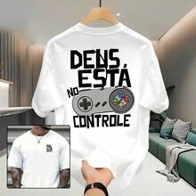 God Is In Control Unisex T-Shirt – Cotton, Christian Print, Summer, Regular Fit, New Year's Style, Gospel Shirt, Creative Gift - 白色 - 查看 7