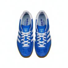 Adidas Originals 男女通用 Gazelle 室内休闲运动鞋，低帮 HQ8717 - 寶藍色 - 查看 6
