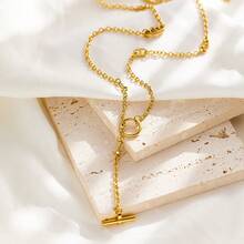 1件时尚欧美简约别致猪鼻子双层项链，适合派对、音乐节佩戴，也是送给朋友的礼物。 - 豬鼻子項鍊 - 查看 6