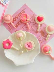 4/8个郁金香造型墙钩，装饰性收纳整理挂钩，适用于学生宿舍、毛巾架，节省空间的多功能衣架，可用于悬挂衣物、包包、帽子、钥匙和各种小物件，尤其适合小户型公寓和浴室。优雅的花卉装饰，轻巧耐用，可安装在玄关、书桌和角落等位置，是现代家居收纳的理想之选。