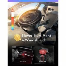 LISEN A680 Vacuum Car Phone Holder 360° Adjustable Electric Suction Phone Holder Mobile Phone Car Holder Vacuum Suction Cup Foldable For IPhone 17 Air 16 15 Pro Max Galaxy S25 Ultra Black - Black - View 2