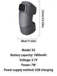 New Electric Heated Knee Massager, Vibrating Knee Heating Pad, Warm Arthritis Relief, Adjustable Temperature, Acupressure Massage For Joint Pain, Elderly Leg Care - Multicolor - View 3